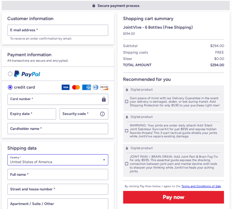 Joint Vive Order Now